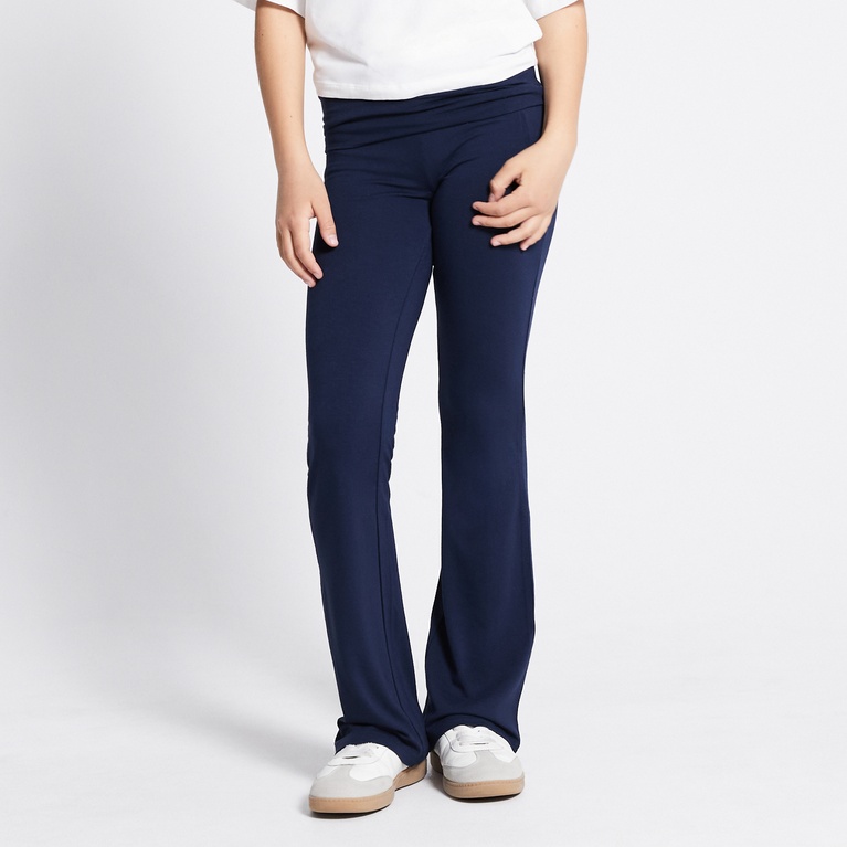 Folded yoga pants "Noelle star" Navy